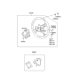 Diagram for Hyundai Tiburon Steering Wheel - 56110-2C523-LK