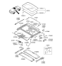 Diagram for 2001 Hyundai Tiburon Sunroof - 81610-2C000