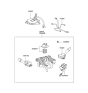 Diagram for 2001 Hyundai Tiburon Steering Angle Sensor - 93480-2C000