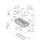 Diagram for 2006 Hyundai Tiburon Cylinder Head - 22100-23730