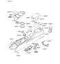 Diagram for Hyundai Tiburon Cup Holder - 84670-2C000