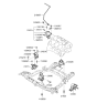 Diagram for 2006 Hyundai Santa Fe Engine Mount - 21610-3E023