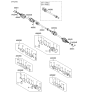 Diagram for Hyundai Santa Fe Axle Shaft - 49560-2B500