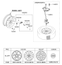 Diagram for 2006 Hyundai Santa Fe Lug Nuts - 52950-1G000