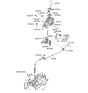 Diagram for Hyundai Santa Fe Shift Cable - 46790-2B000