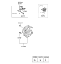 Diagram for 2006 Hyundai Santa Fe Wheel Bearing - 51750-2B000