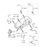 Diagram for 2009 Hyundai Azera Yaw Sensor - 95690-3K000