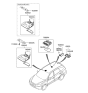 Diagram for 2007 Hyundai Santa Fe Dome Light - 92800-2B000-J4