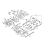 Diagram for 2008 Hyundai Veracruz Front Cross-Member - 65231-2B200