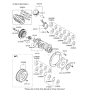 Diagram for Hyundai Entourage Crankshaft Pulley - 23124-3C101