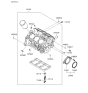 Diagram for 2006 Hyundai Santa Fe Crankshaft Seal - 21441-3E000