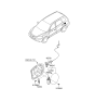 Diagram for 2008 Hyundai Santa Fe Fuel Door Release Cable - 95720-2B000