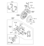 Diagram for 2009 Hyundai Santa Fe Brake Caliper Piston - 58235-3E200