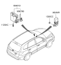 Diagram for 2006 Hyundai Santa Fe Body Control Module - 95400-0W200