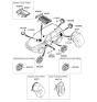 Diagram for Hyundai Santa Fe Car Speakers - 96300-0W300