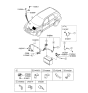 Diagram for 2006 Hyundai Santa Fe Battery Terminal - 91860-2F030