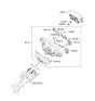 Diagram for 2006 Hyundai Santa Fe Cruise Control Switch - 96700-0W000