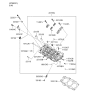 Diagram for 2009 Hyundai Santa Fe Cylinder Head - 22100-3E001