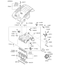 Diagram for 2006 Hyundai Santa Fe Engine Cover - 29240-3C750