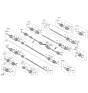 Diagram for 2021 Hyundai Elantra Axle Shaft - 49500-AA500