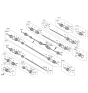 Diagram for 2022 Hyundai Elantra Axle Shaft - 49500-AA500