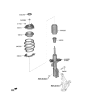 Diagram for 2023 Hyundai Elantra Shock Absorber - 54651-AA710