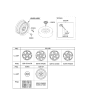 Diagram for 2021 Hyundai Elantra Spare Wheel - 52910-AA300