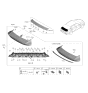 Diagram for 2021 Hyundai Elantra Parking Assist Distance Sensor - 99240-AA100