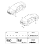 Diagram for 2021 Hyundai Elantra Emblem - 86310-AA100