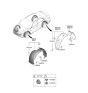 Diagram for 2021 Hyundai Elantra Wheelhouse - 86811-AA000