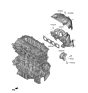 Diagram for Hyundai Sonata Hybrid Exhaust Heat Shield - 28525-2J300