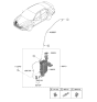 Diagram for Hyundai Elantra N Washer Reservoir - 98611-AA000