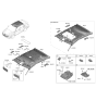 Diagram for 2021 Hyundai Elantra Sun Visor - 85220-AA620-YFR