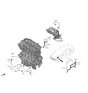 Diagram for Hyundai Elantra Knock Sensor - 39250-2J302
