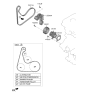 Diagram for Hyundai Kona Drive Belt - 25212-2JTA0