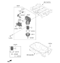 Diagram for Hyundai Engine Oil Cooler - 26400-2J300