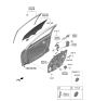 Diagram for 2021 Hyundai Elantra Window Motor - 82450-AA000
