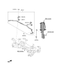 Diagram for 2021 Hyundai Elantra Sway Bar Kit - 54810-AA000