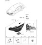 Diagram for 2021 Hyundai Elantra Light Control Module - 92180-AA260