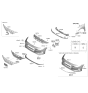 Diagram for 2021 Hyundai Elantra Bumper - 86511-AA800