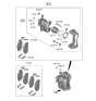 Diagram for Hyundai Elantra Brake Caliper - 58180-AAA00