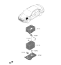 Diagram for 2021 Hyundai Elantra Battery Tray - 37150-AA000