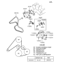 Diagram for 2002 Hyundai Tiburon Drive Belt - 25212-37111