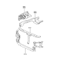 Diagram for 2002 Hyundai Sonata Radiator Support - 64100-3D100