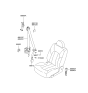Diagram for Hyundai Sonata Seat Belt - 88820-3D500-LK