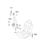 Diagram for 2004 Hyundai Sonata Seat Belt - 88810-3D500-LK