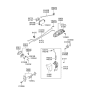 Diagram for 2003 Hyundai Sonata Door Handle - 83650-3C000