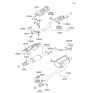 Diagram for 2002 Hyundai Sonata Tail Pipe - 28700-3D800