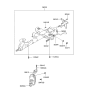 Diagram for Hyundai Sonata Universal Joint - 56400-3D000