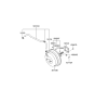 Diagram for 2002 Hyundai Sonata Brake Booster Vacuum Hose - 59130-38106